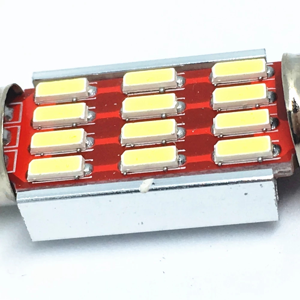 10 Chiếc Xe Festoon Đèn 31Mm 36Mm 39Mm 41Mm Đèn Đọc Sách Nội Thất Ô Tô Mái Vòm Đèn Đọc Sách bóng Đèn Trắng C5W C10W 4014 LED