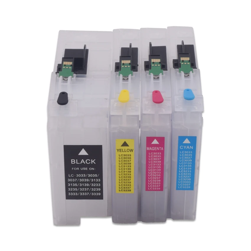 LC3337 LC3339 Kartrid Tinta Isi Ulang dengan Chip untuk Printer Brother J6945DW J5945DW J5845DW J6545DW