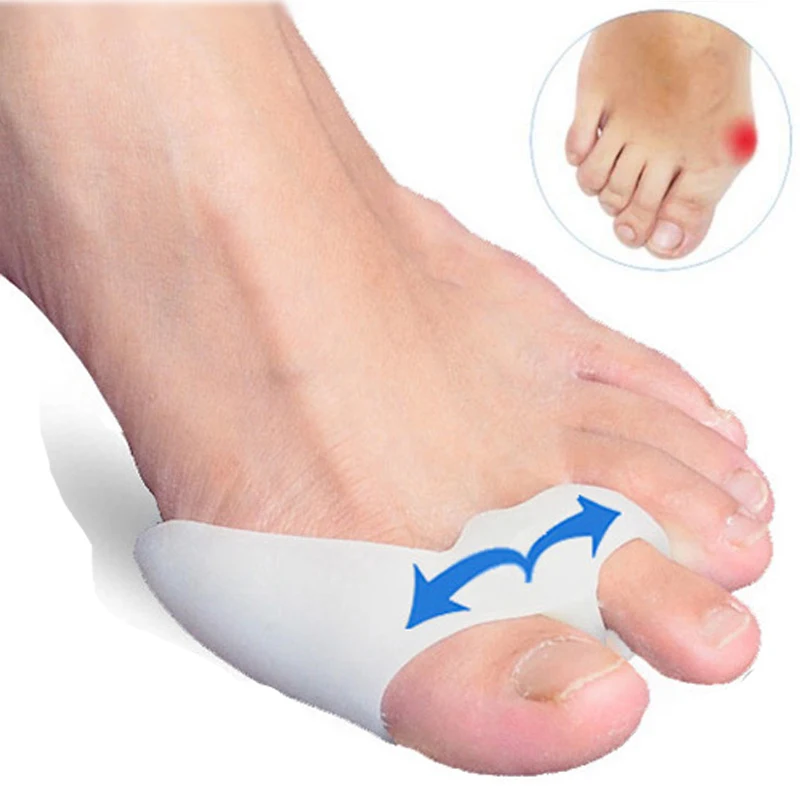 Big Toe Straightener Thumb Valgus Protector ซิลิโคนเจลเท้านิ้วมือ Toe Separator Bunion Adjuster ฟุต Pads บรรเทาเท้า