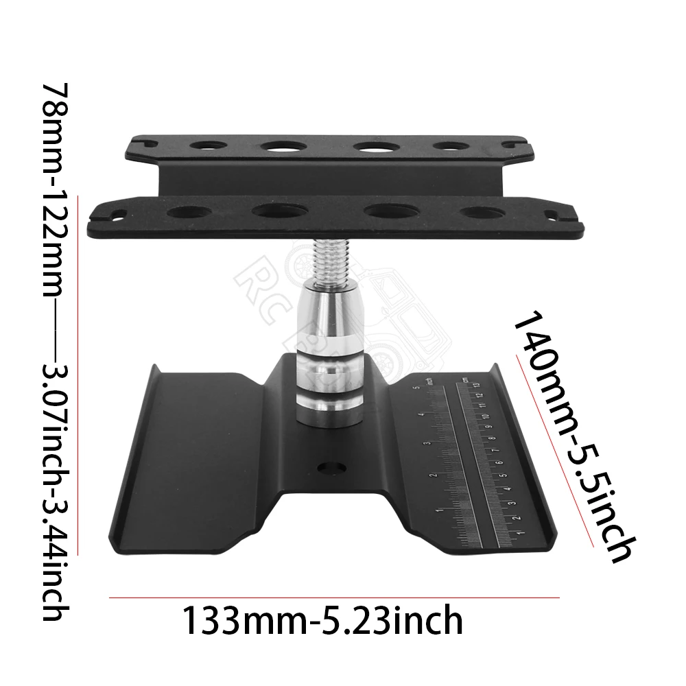 โลหะสถานีซ่อมทํางานขาตั้งประกอบแพลตฟอร์มสําหรับ 1/10 1/8 1/12 RC รถ TRX-4 Axial SCX10 II RC Crawler Tamiya HSP