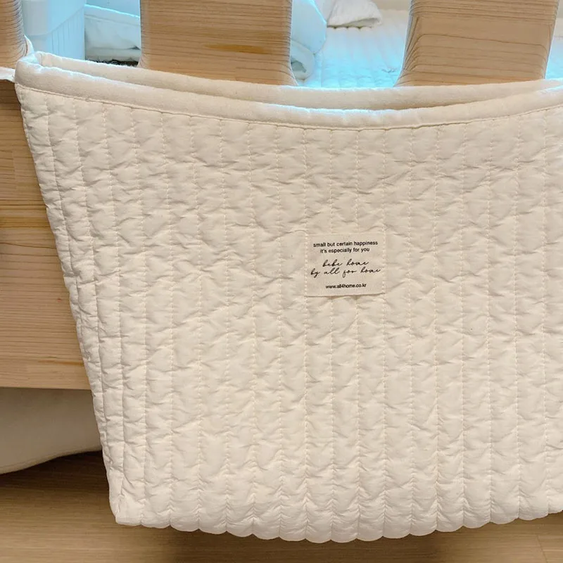 Sacs de rangement multifonctions de grande capacité, solides, pour jouets de bébé en bas âge, sacs à couches en coton pour maman et nouveau-né