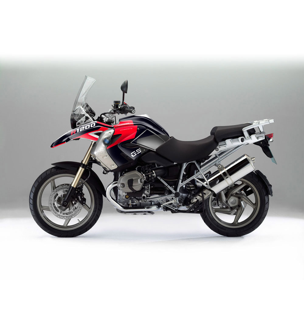 Stiker Bagian Tubuh Sepeda Motor Fairing Decal Reflektif Tahan Air Cocok untuk BMW R1200GS 2008-2012