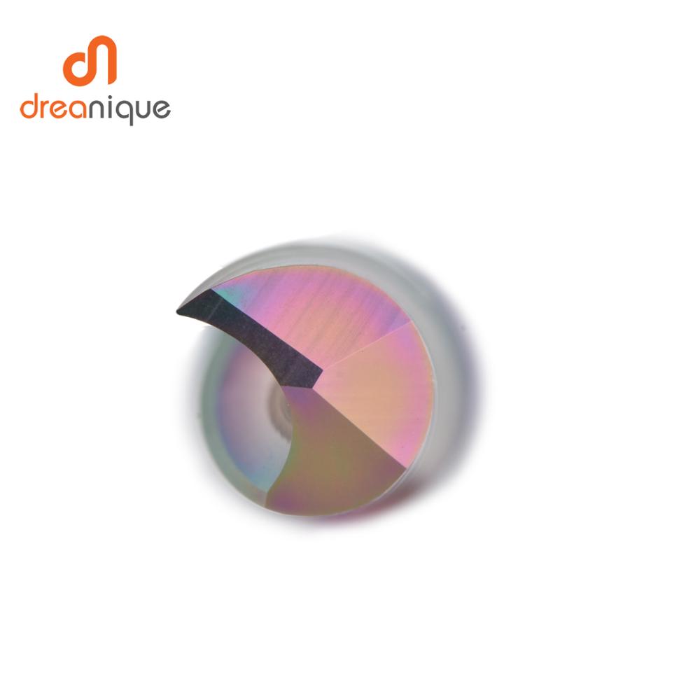 Dreanique 1 PC 3.175 4 6 8mm CNC ขลุ่ยเดี่ยวทังสเตนคาร์ไบด์โลหะผสม End Mill, DLC เคลือบเครื่องตัดบิตสําหรับอลูมิเนียม