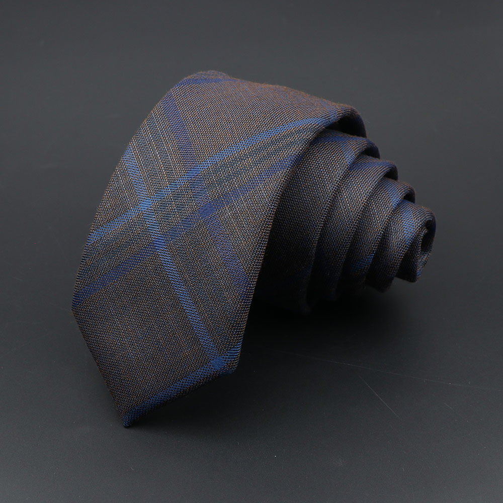 メンズネクタイクラシックジャカードストライプチェック柄ネクタイ 6 センチメートルスキニーネクタイポリエステル狭い襟スーツシャツネクタイアクセサリーギフト