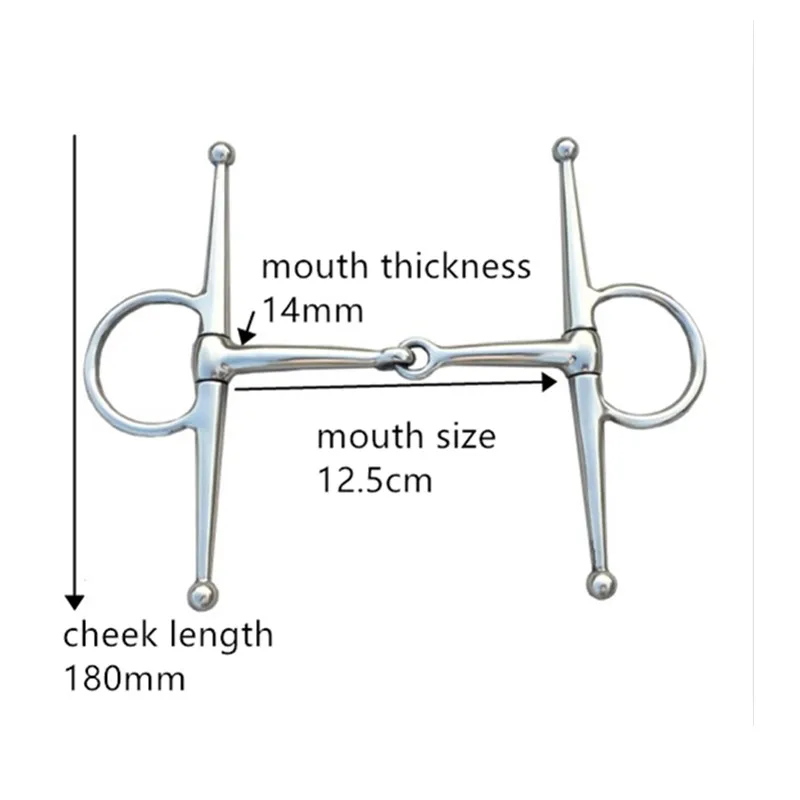 5 Inch Thép Không Gỉ Full Má Bit Ngựa Thiết Bị