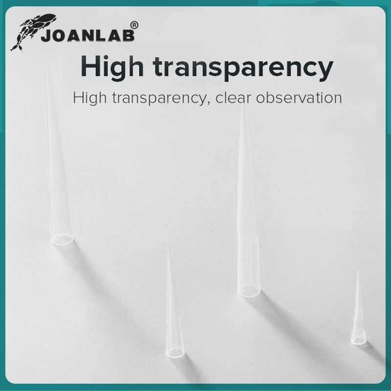 JOANLAB 실험실 피펫 팁 10ul 200ul 1ml 5ml 10ml 마이크로 피펫 일회용 플라스틱 피펫 팁 실험실 장비 용품