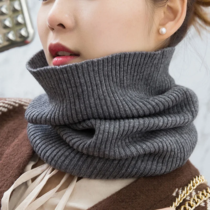 Bufandas de Cachemira cálidas para mujer, bufanda de cuello de anillo de punto de lana elástica Unisex, redecilla gruesa a prueba de viento, ciclismo, conducción, O20 Pullove, Invierno