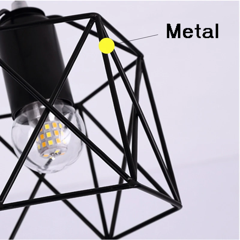 Lampade a sospensione retrò E27 per corridoio corridoio oro nero illuminazione a sospensione per interni lampadari per sala da pranzo cucina 110V 220V