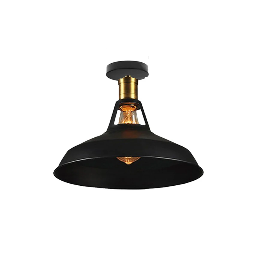 Lampu Langit-langit Industri Retro Luminaria E27 Lampu Langit-langit Lampu Loteng Negara Amerika Perlengkapan Rumah Dapur Bar Lampara Techo