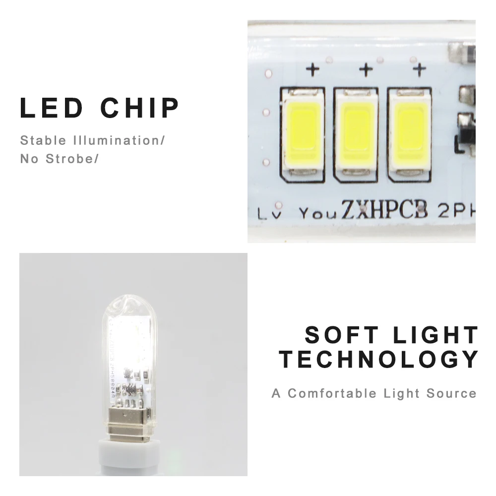 Công Tắc Cảm Ứng DC5V Led USB Mini Sách 1.5W Đèn LED Để Bàn Đèn Đọc Sách Đỏ Xanh Dương Xanh Trắng Di Động Linh Hoạt đèn Led USB Đèn Chiếu Sáng Ban Đêm