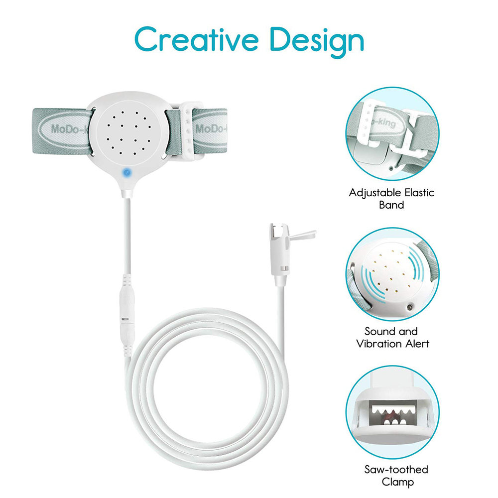 MoDo-king MA-108 alarma de enuresis para bebés, la mejor alarma para mojar la cama para niños y niñas, alarma de enuresis nocturna