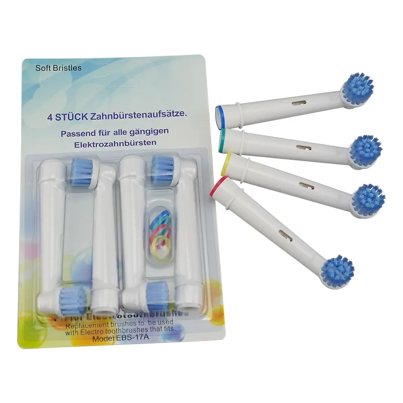 4 Cái/gói EB-25A Nhạy Cảm Vệ Sinh Bàn Chải Đánh Răng Điện Đầu Bàn Chải SB-417A Chăm Sóc Răng Miệng Cho Răng Miệng B Sức Sống Dual Clean