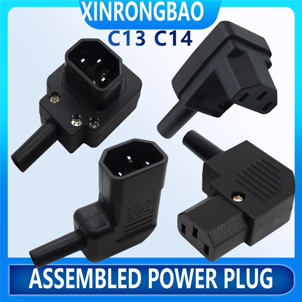 250v 10a Ellenbogen 90 ° IEC320 C13 C14 PDU UPS verdrahtete steckdose montieren installieren stecker elektrische Panel Buchse AC buchse Stecker