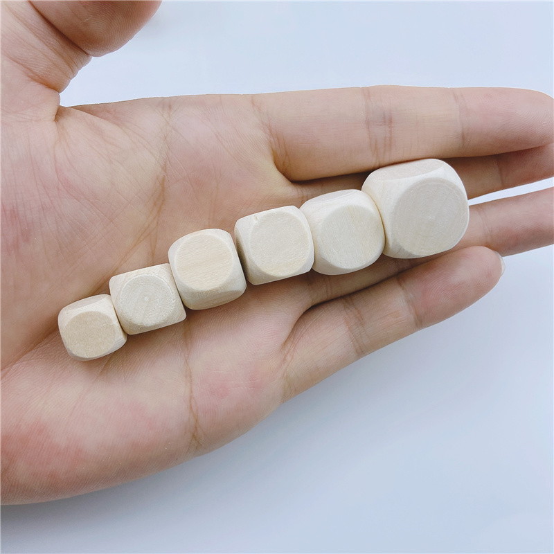 10 Chiếc D6 6 2 Mặt Trống Gỗ Xúc Xắc Dành Cho Đảng Họ In Khắc Tự Làm Trò Chơi In Khắc Bé Đồ Chơi Gỗ khối Lập Phương Xúc Xắc