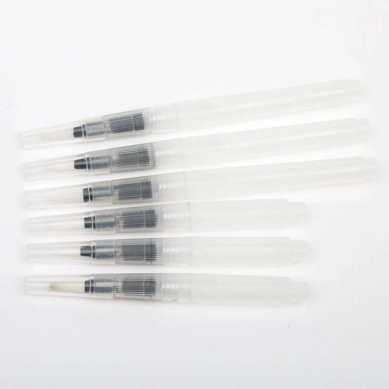 Ginflash รีฟิลแปรงทาสีแปรงน้ําหมึกปากกาน้ําสีหัวนุ่มการประดิษฐ์ตัวอักษรสีน้ําภาพวาด
