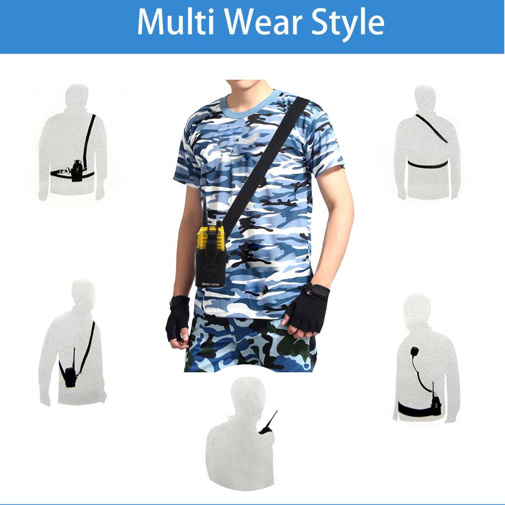 Taktische Radio Fall Halter Nylon Tragen Fall Für Baofeng UV-5R UV-82 UV-888S UV-9R Walkie Talkie Zubehör für Jagd Camping