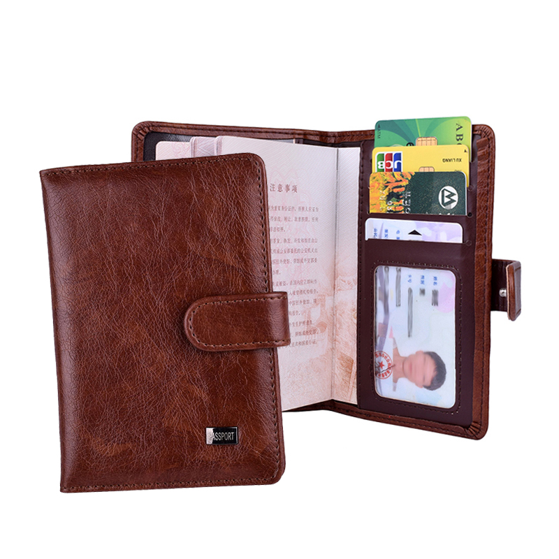 Elegante funda para pasaporte de viaje, tarjetero multitarjeta, pasaportes de negocios Unisex para documentos, funda para tarjetas, обло на п İistuрт