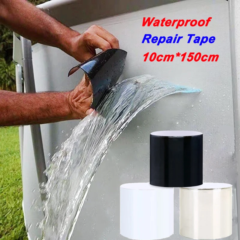 Cinta impermeable súper fuerte de 150cm para detener fugas, cinta de reparación de sellado, cinta adhesiva aislante para conducto, cinta adhesiva autoadhesiva de rendimiento