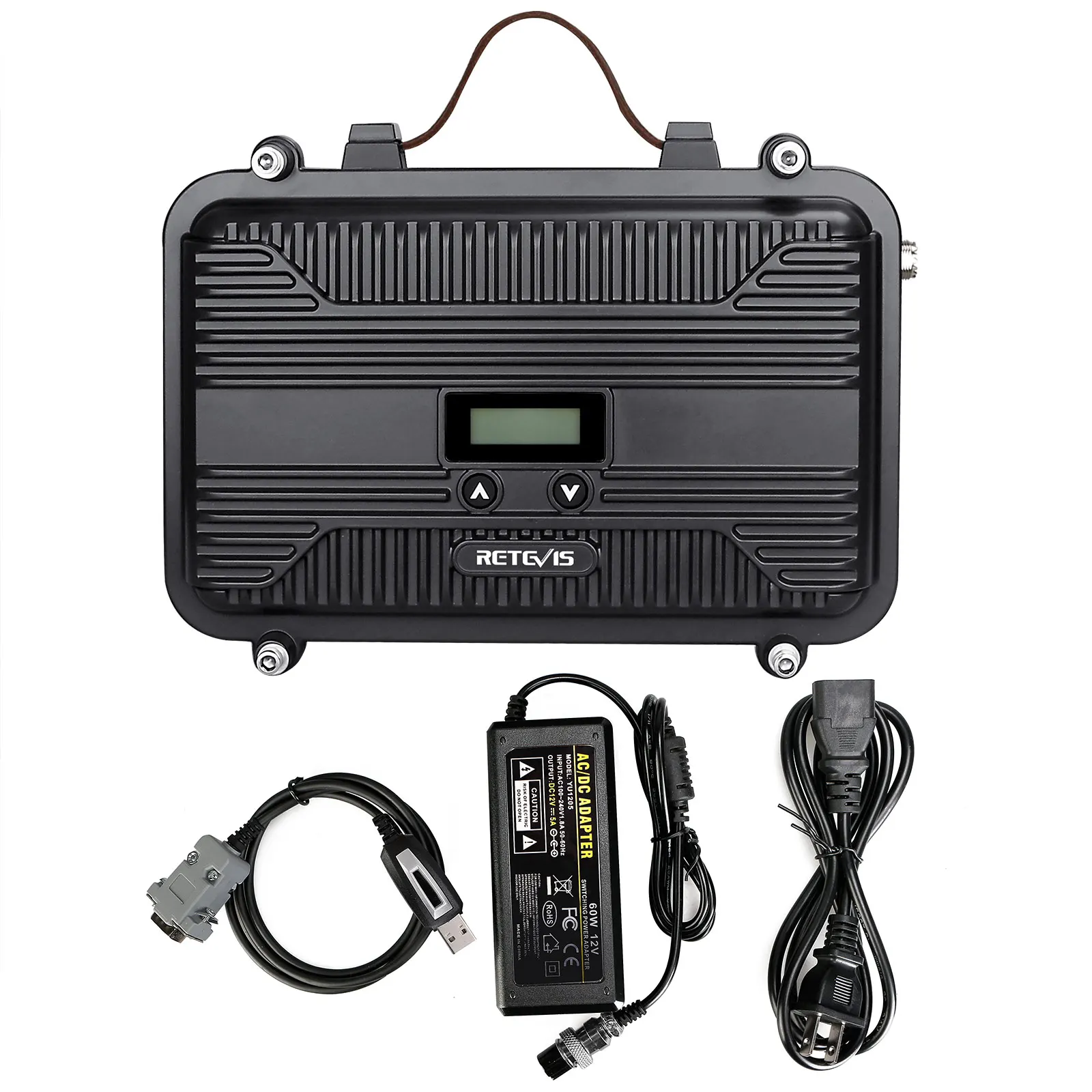 Anpassbarer DMR-Digital-Repeater Retevis RT97P 10 W Vollduplex-Funkgerät-Repeater LCD Mini UHF (oder VHF) für Walkie Talkie