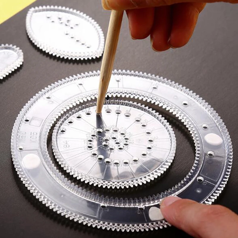 Ngộ Nghĩnh Lồng Vào Nhau Con Quay Bánh Xe Bộ Vẽ Họa Tiết Spirograph Bộ Đồ Chơi Sáng Tạo Đồ Chơi Giáo Dục Cho Trẻ Em Tranh Vẽ Phụ Kiện