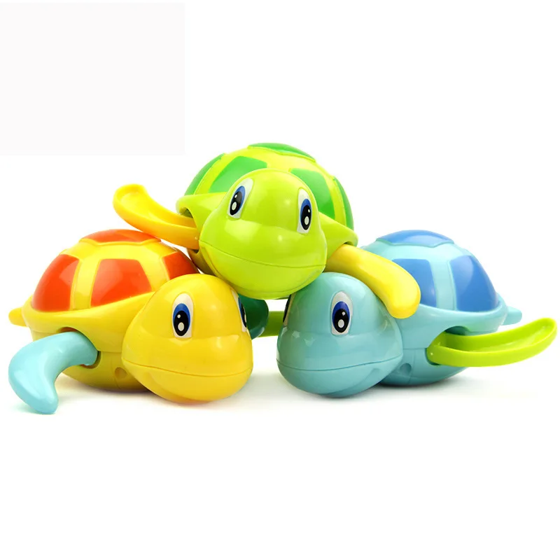 Brinquedos de banho do bebê da criança banho tartaruga bonito natação tartaruga piscina praia clássico corrente relógio brinquedo água para crianças jogando água