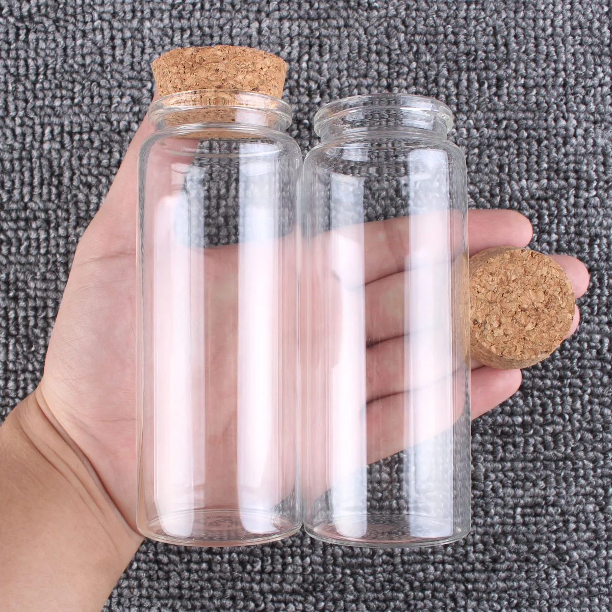 2 Cái/lốc 50Ml 60Ml 80Ml 100Ml 120Ml 150Ml Chai Thủy Tinh Với Nút Chai Kẹo Đựng Gia Vị bình Cho Nghệ Thuật Thủ Công Cưới Ủng Hộ 6 Kích Cỡ Chữ U Chọn