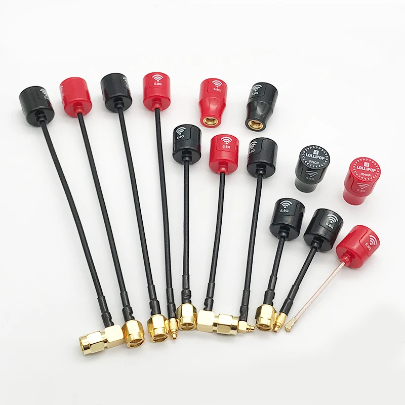 Mới Lollipop 4 Nhỏ Hơn Và Nhẹ Hơn 5.8G 2.5dBi Tăng RHCP Ăng Ten SMA RP-SMA MMCX UFL Kết Nối Cho RC FPV máy Bay Không Người Lái Mẫu