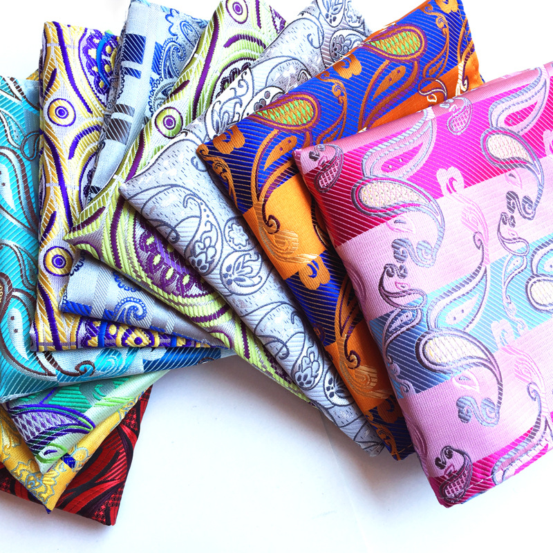 25*25センチメートル男性のビジネススーツポケット正方形ハンカチ結婚式のファッションチェック柄hankiesメンズポケットタオルクリスマスギフト