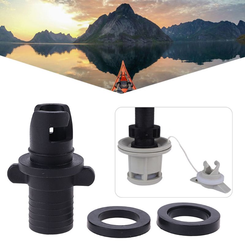 Bomba de pie para Kayak, válvula de aire inflable, adaptador de manguera HR, remo, PVC, barcos, accesorios, adaptador de válvula de Sup