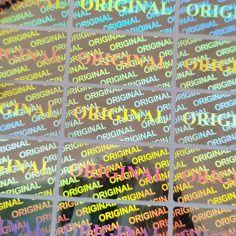 Tamper-Proof Holographic ความปลอดภัยป้าย,Void ซีลรับประกันสติกเกอร์เลเซอร์,โลโก้ที่กำหนดเอง
