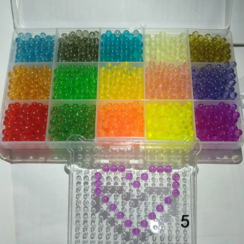 ลูกปัดปริศนาคริสตัล DIY สเปรย์น้ําลูกปัด perlen ชุดเกม 3D handmade magic ของเล่นเด็ก Water Mist Magic ลูกปัด