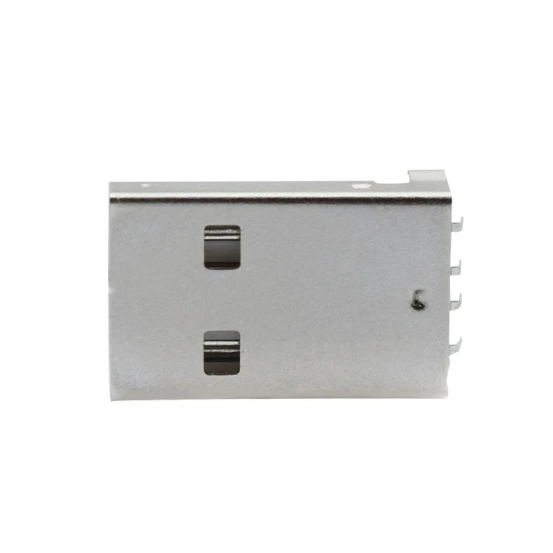 10 unids/lote USB 2,0 macho tipo A conector USB PCB enchufe 90 grados SMT conectores USB macho 4 pines SMD