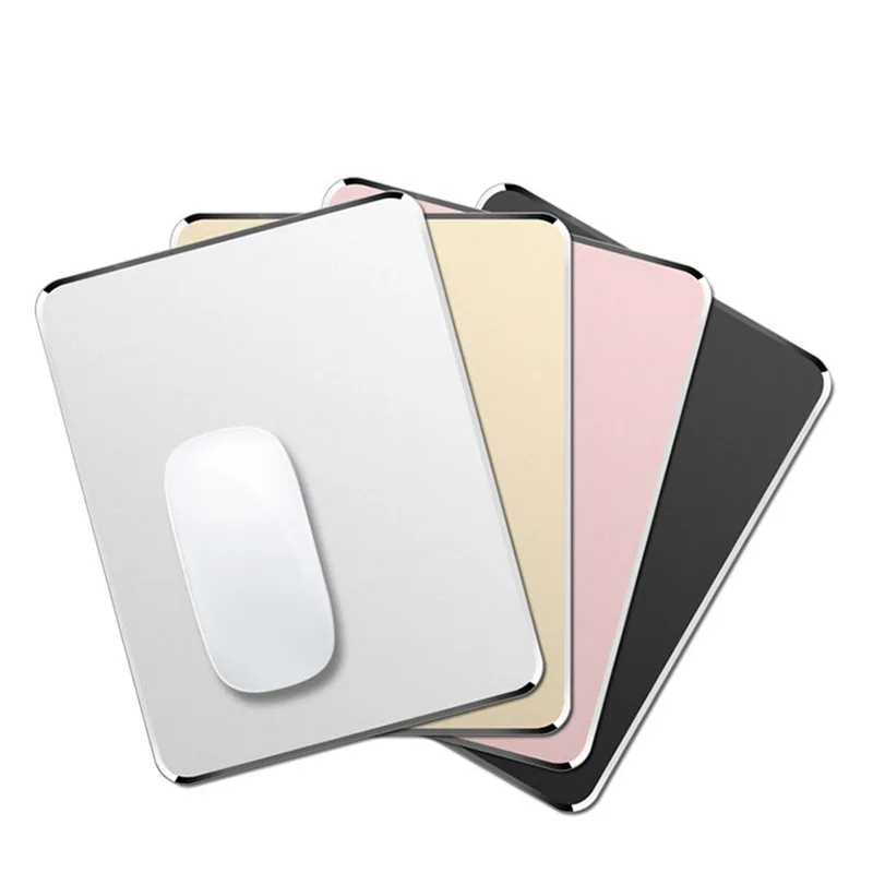 Aluminium-Metall-Mauspad-Matte, hart, glatt, matt, dünn, rutschfest, wasserdicht, schnelle und genaue Kontrolle, Mauspad für Büro und Zuhause