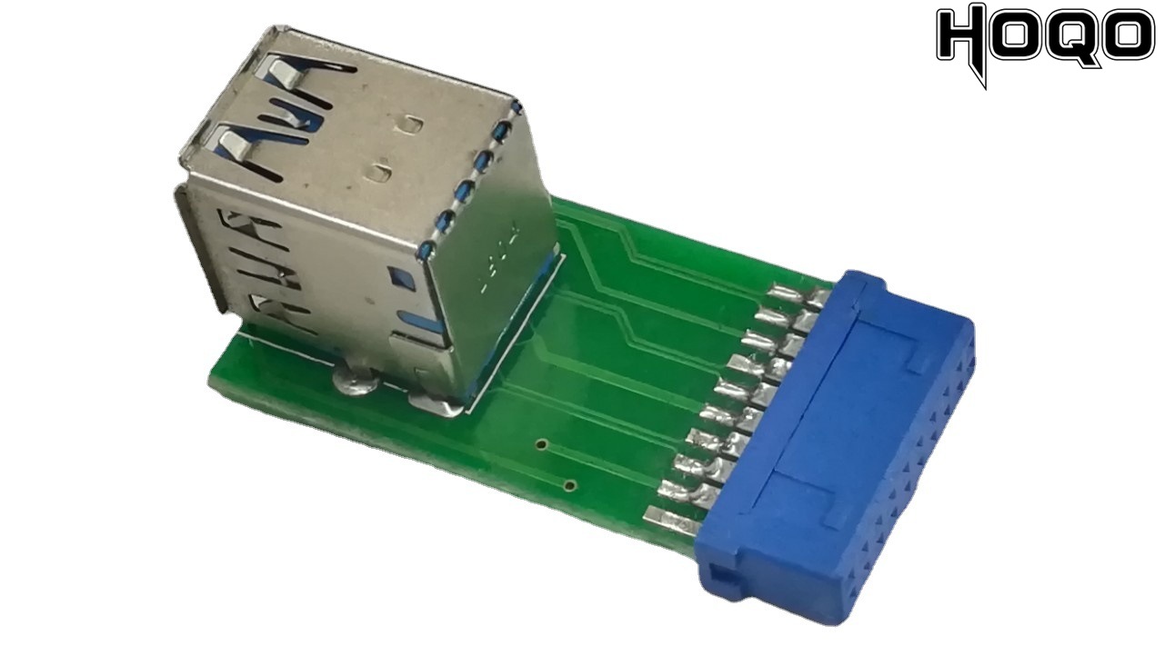 PC Internal USB 3,0 A Perempuan 19Pin Ke USB 3.0 Perempuan Adaptor 20-Pin Motherboard Perempuan Steker Ke USB3.0 Perempuan Port