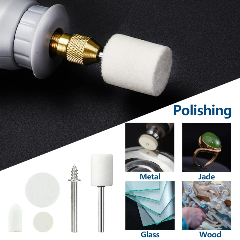 XCAN อุปกรณ์เสริมเครื่องมือขัดแผ่นขัดหัวขัดขนสัตว์สำหรับสว่านขัด dremel