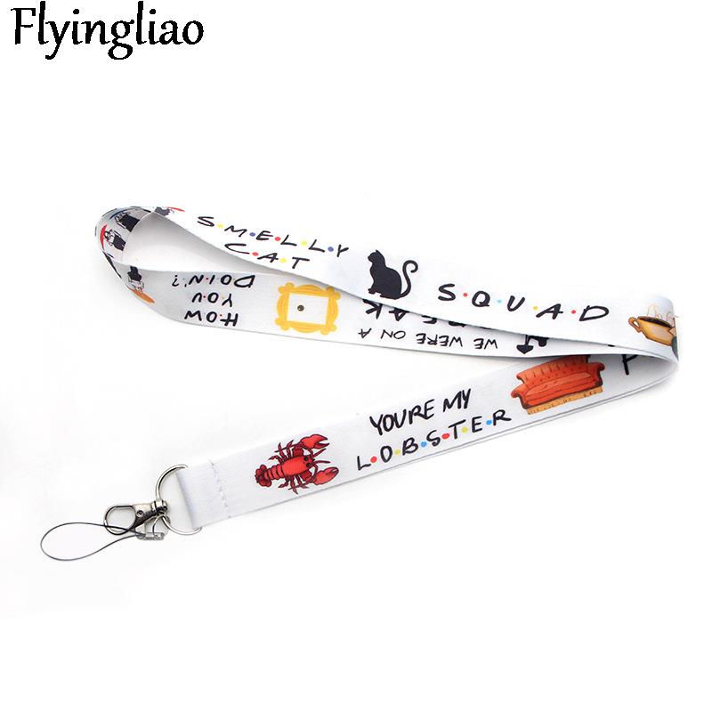 Friends Tv Show Neck Strap Lanyard ID Badge Card Holder Keychain Mobile Phone Strap Gift Ribbon Webbing Necklace