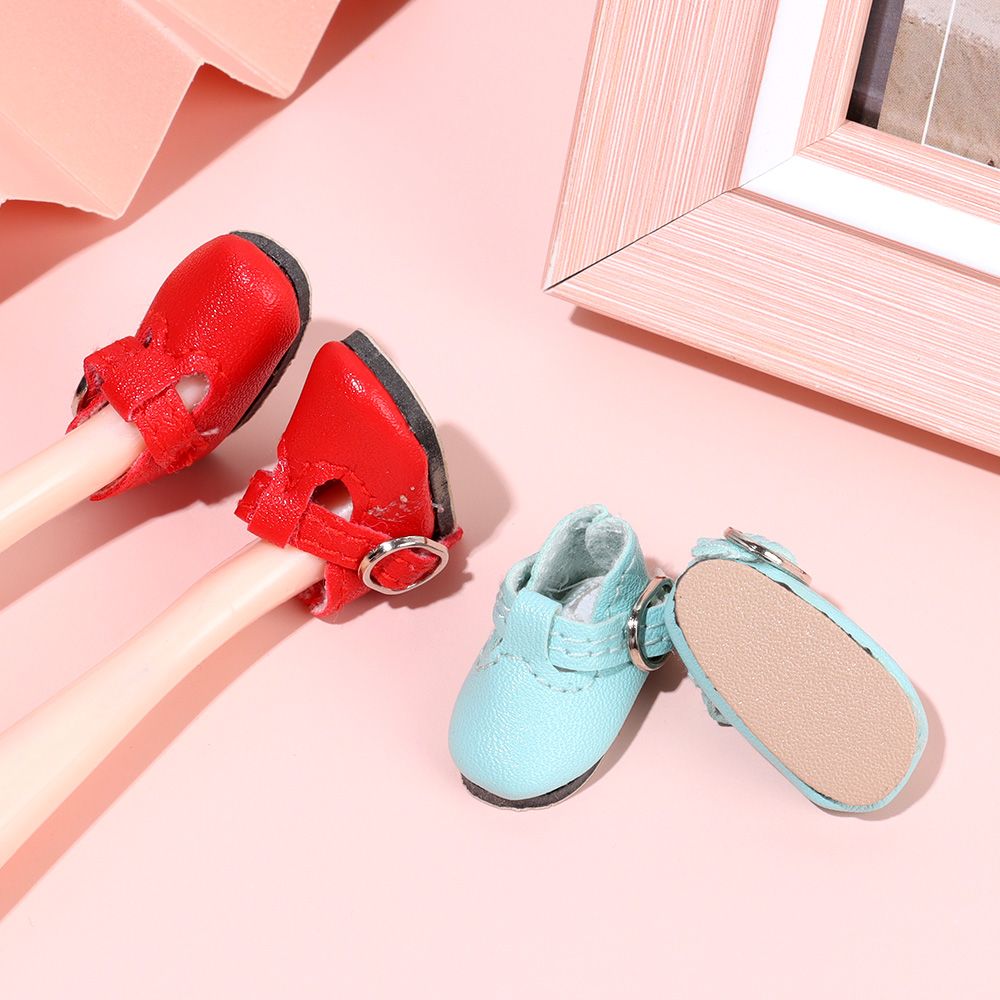 女の子のためのミニ靴,PUレザー製のカジュアルシューズ,人形,アクセサリー,ファッション,ギフト,1/6, 2.8x1.2cm