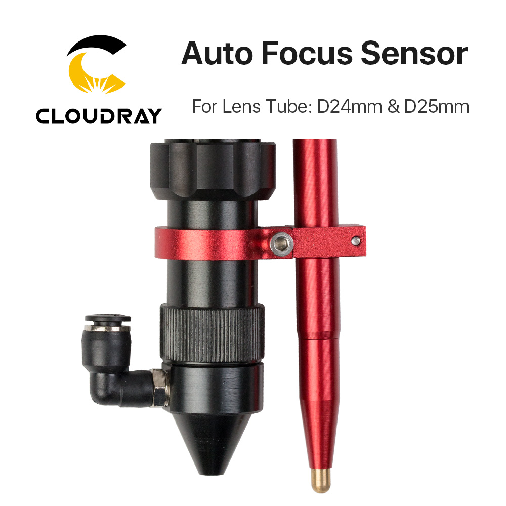 Sensor de enfoque automático Cloudray, eje Z para mesa arriba y abajo motorizada automática, máquina cortadora de grabado láser CO2