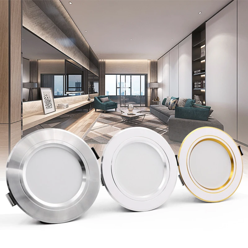 KARWEN LED ダウンライトゴールド/シルバー/ホワイトボディ 5 ワット 9 ワット 12 ワット 15 ワット 18 ワット LED シーリングライト AC 220V 230V 240V 屋内 LED スポットライト