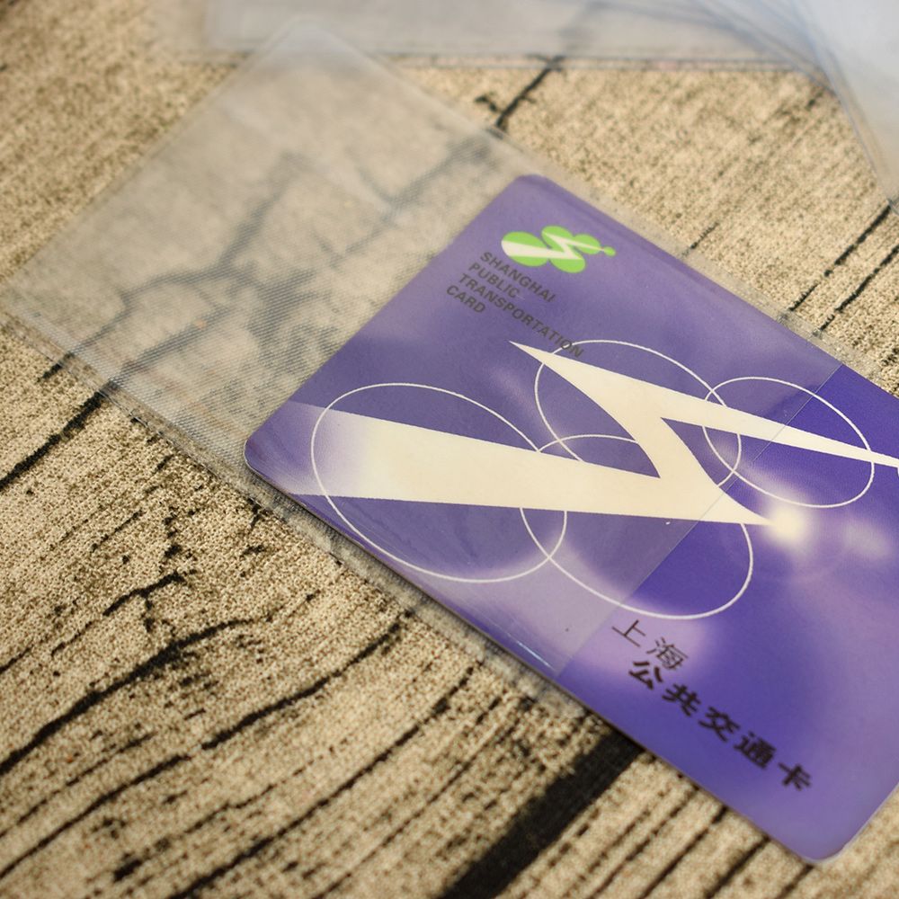 Funda transparente de PVC para tarjeta de crédito, protector de tarjeta de identificación, 10 piezas