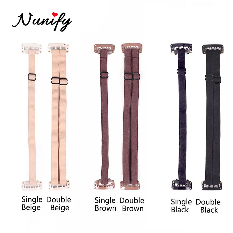Nunify-banda para el cabello con Clip, correas elásticas para evitar que el cabello cubren los ojos y la cara, banda elástica ajustable para cabello largo