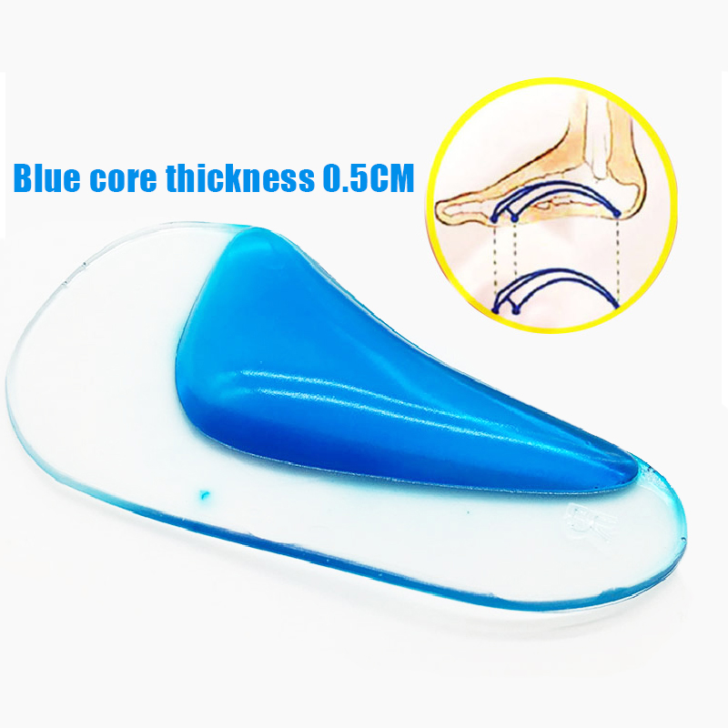 Trẻ Em Orthotic Đế Hỗ Trợ Vòm Silicone Trẻ Em Đế Chân Dẹp Flatfoot Corrector Giày Đệm Chèn Gel Chỉnh Hình Miếng Lót