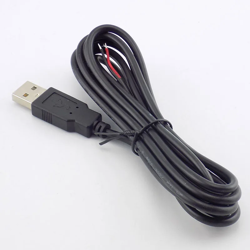 0.3/1/2 メートル DC 5V USB 2.0 タイプ A オス 2 ピンケーブル電源アダプタ充電スマートデバイス DIY コネクタワイヤー H10
