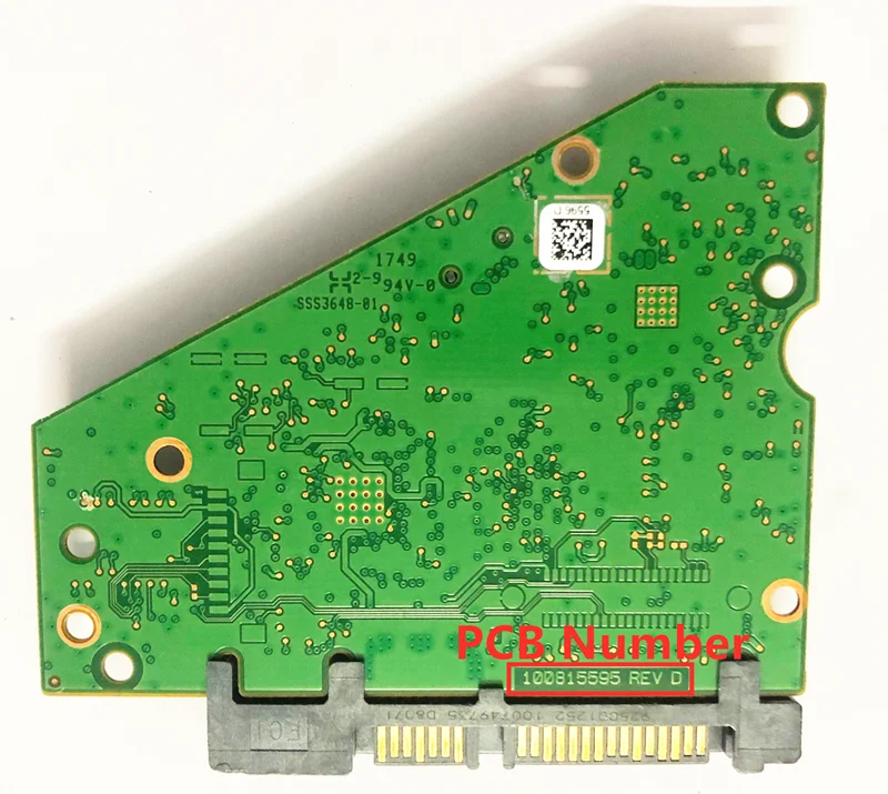 Części do dysku twardego PCB tablica logiczna obwód drukowany 100815595 REV D, 5596 dla Seagate 3.5 dysk twardy sata odzyskiwanie danych