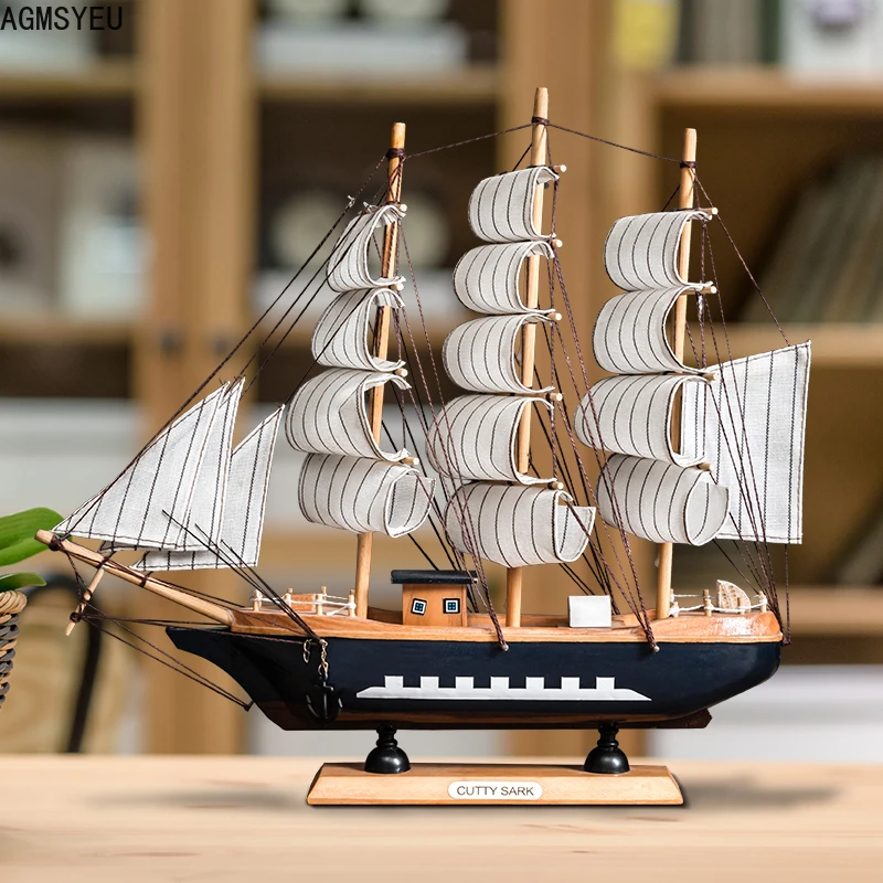 Modern Sederhana Kreatif Tiga Dimensi Perahu Layar Dekorasi Desktop Lemari Anggur Rak Buku Ruang Tamu Dekorasi Kamar Tidur