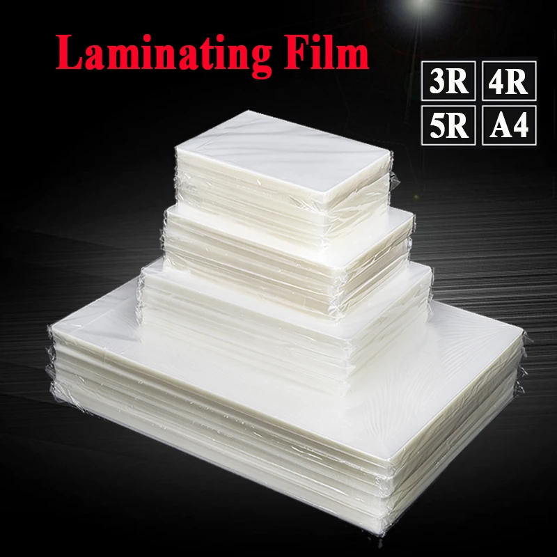 Film Oligplastique l'horloge pour Plastifieuse à Chaud 3R 4R 5R A4, 80 Micro, 100 Feuilles, pour Photo/Fichiers/Carte/Image