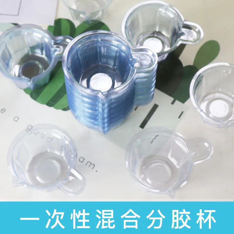 Bộ 100 40ML DIY Pha Lê Epoxy Đựng Cốc Trộn Cốc Dùng Một Lần Pha Cốc Nhựa Epoxy Bảng Cup