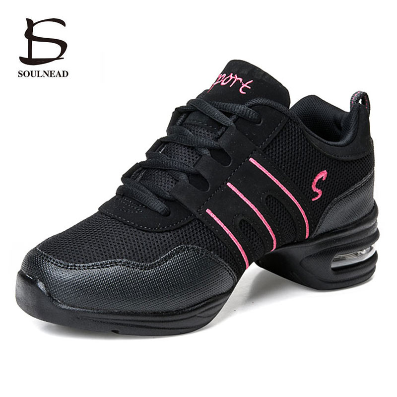 Jazz Dance Schuhe Frauen Turnschuhe Moderne Tanzen Kinder Kinder Mesh Weiche Sohle Sport Hip Hop Walzer Ballsaal Casual Schuhe Weibliche