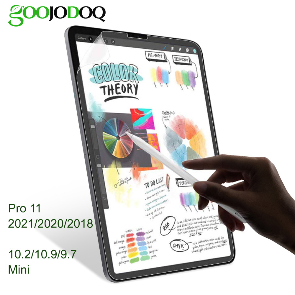 Giống Như Viết Trên Giấy Tấm Bảo Vệ Màn Hình Cho iPad Pro 11 Air 4 5 3 2 iPad Mini 5 10.2 9th 8th 10th Thế Hệ Như Giấy Phim