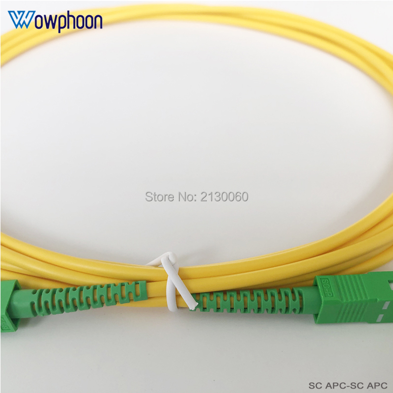 Darmowa wysyłka SC/APC-SC/APC SX FTTH światłowodowy kabel rozdzielający Patch Cord SM 3.0MM światłowodowy kabel połączeniowy